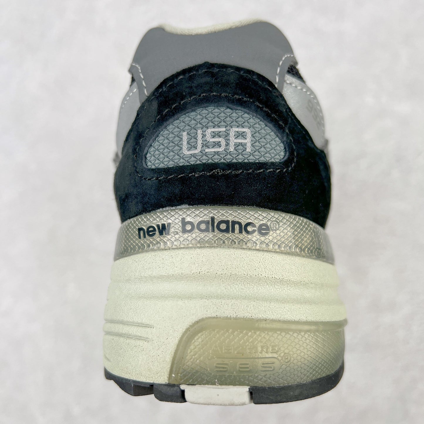 992 Black Grey Suede