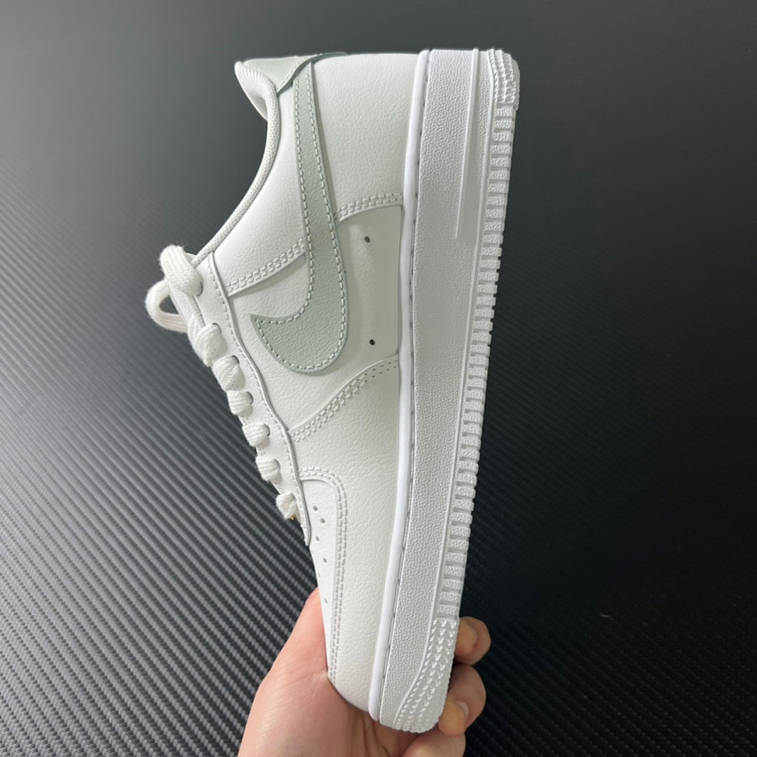 AF1 White Grey Gold