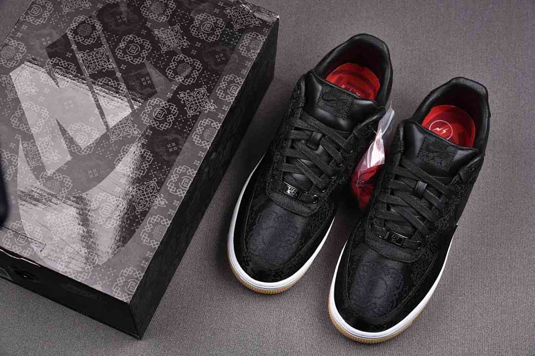AF1 07 x Fragment Design x CLOT Black Silk