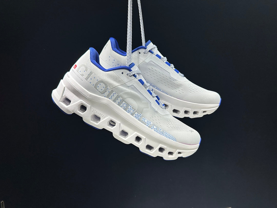 Cloudmonster White/Blue