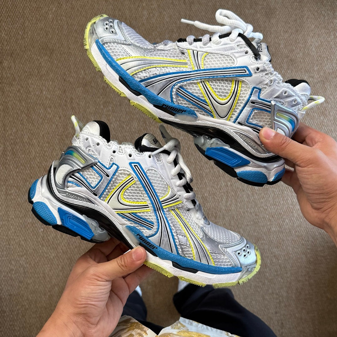 BLG Runner White/Black/Blue/Yellow