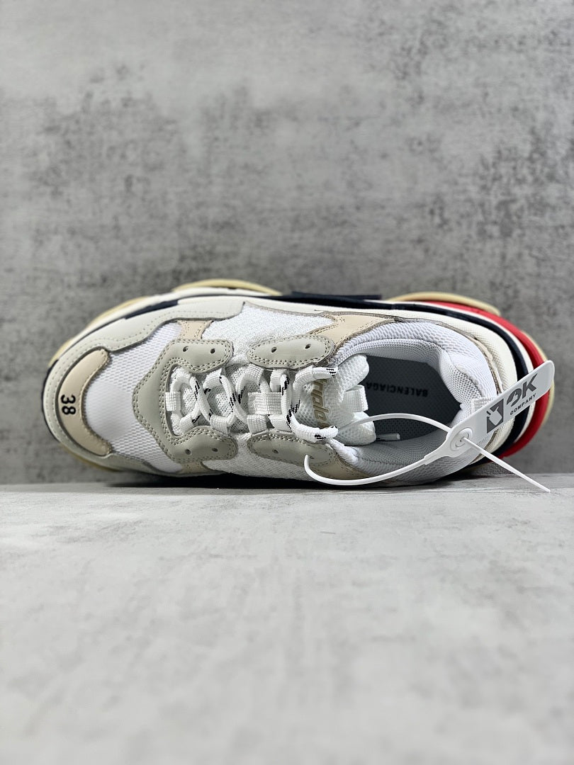 BLG Triple S Mule White/Black/Red/Beige