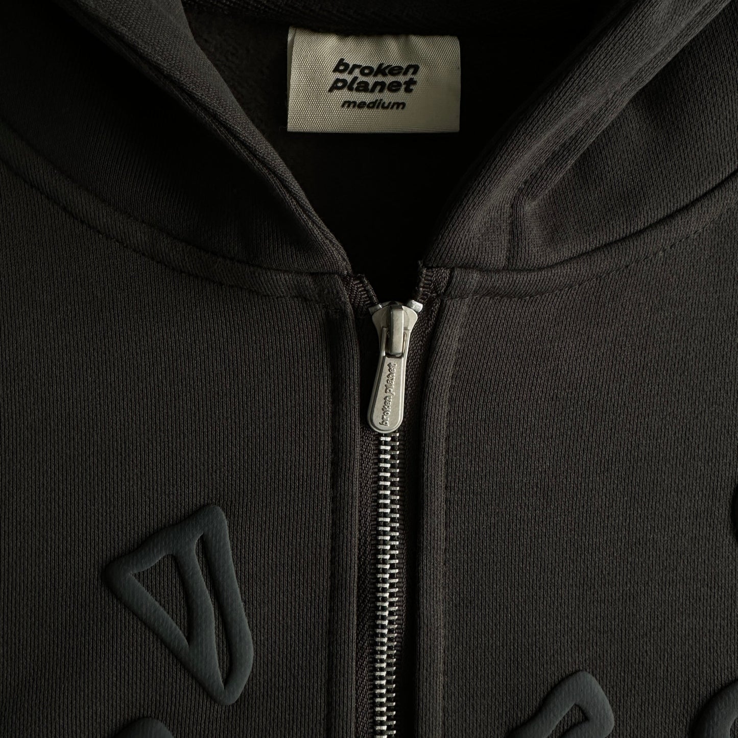 zip up hoodie -black