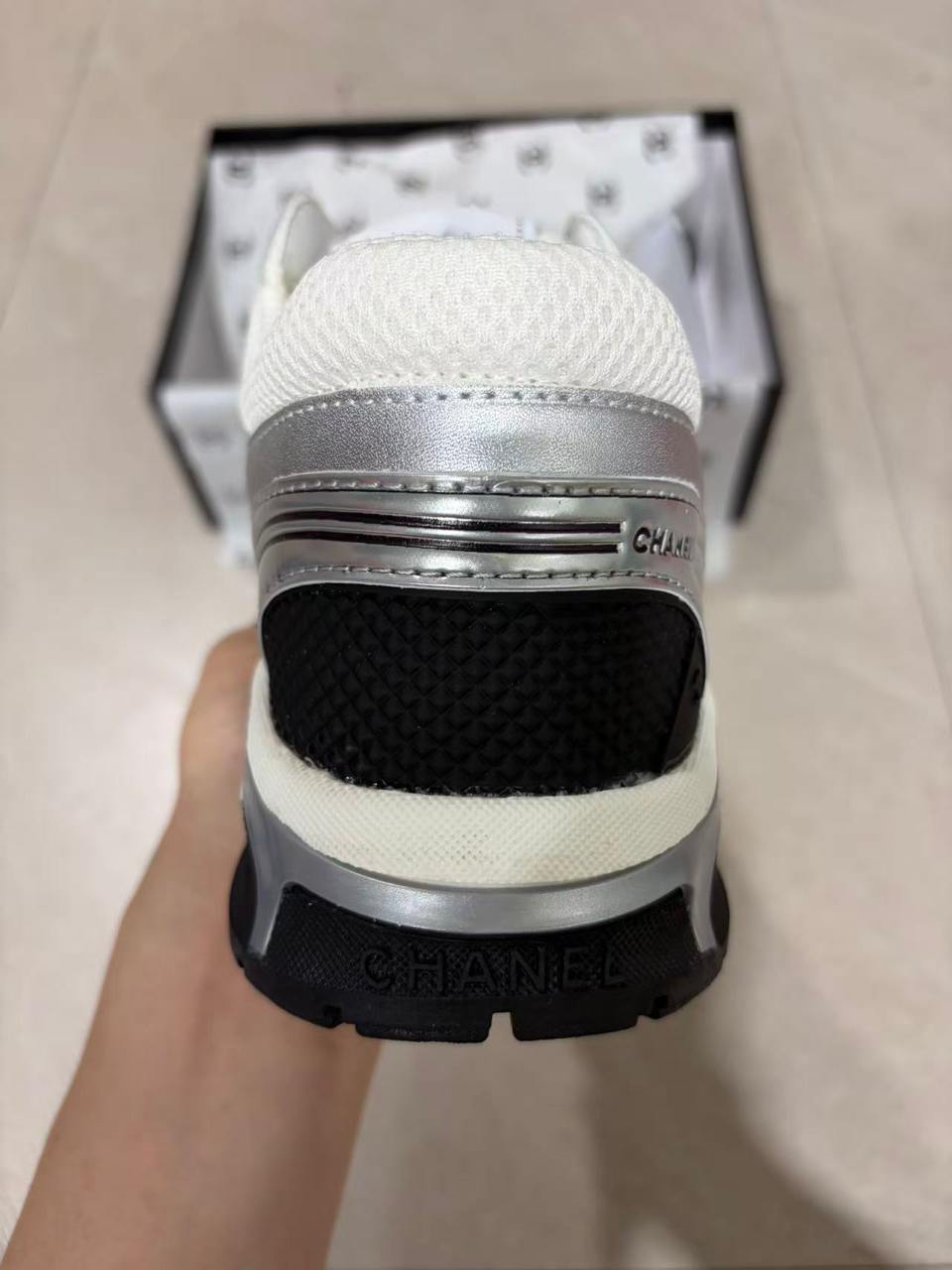 CHN White and Silver