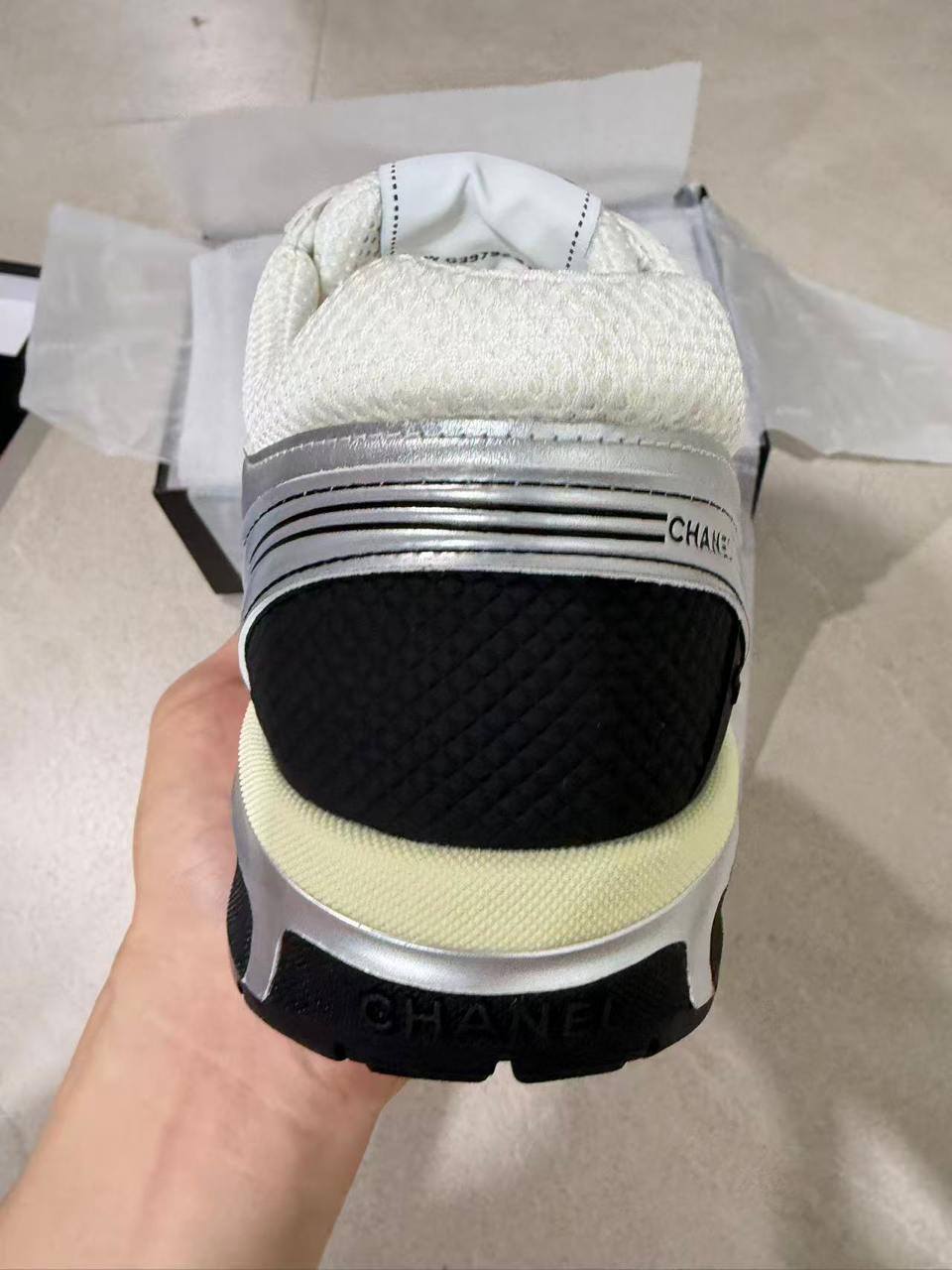 CHN White and Silver