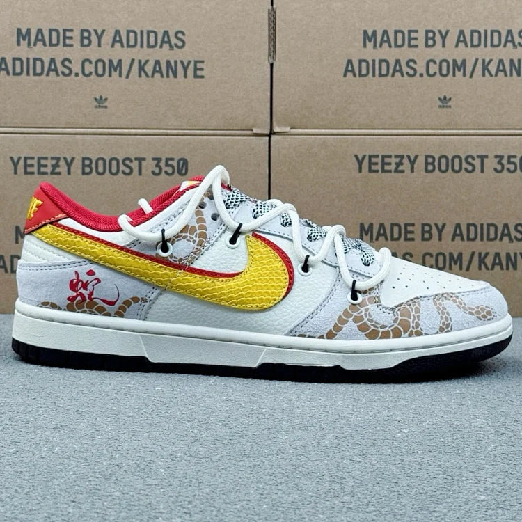 Dunk x White Red Yellow