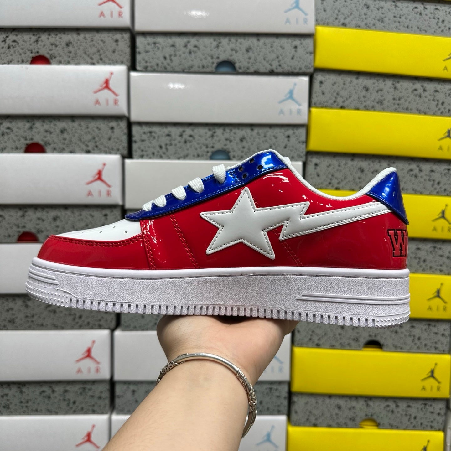 Bape STA Low Shark Face - Red