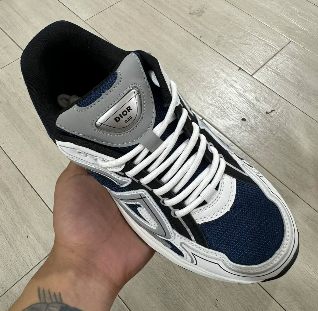 Dior B30 White and Navy Blue