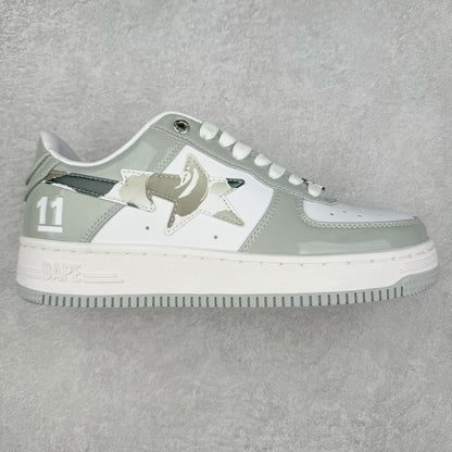 Bape STA Low White Grey