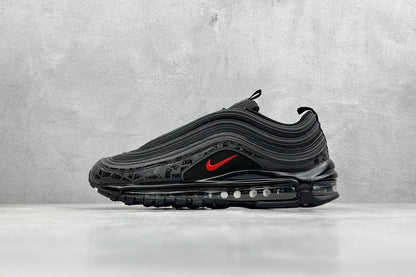 97 All-Over Print Black Red