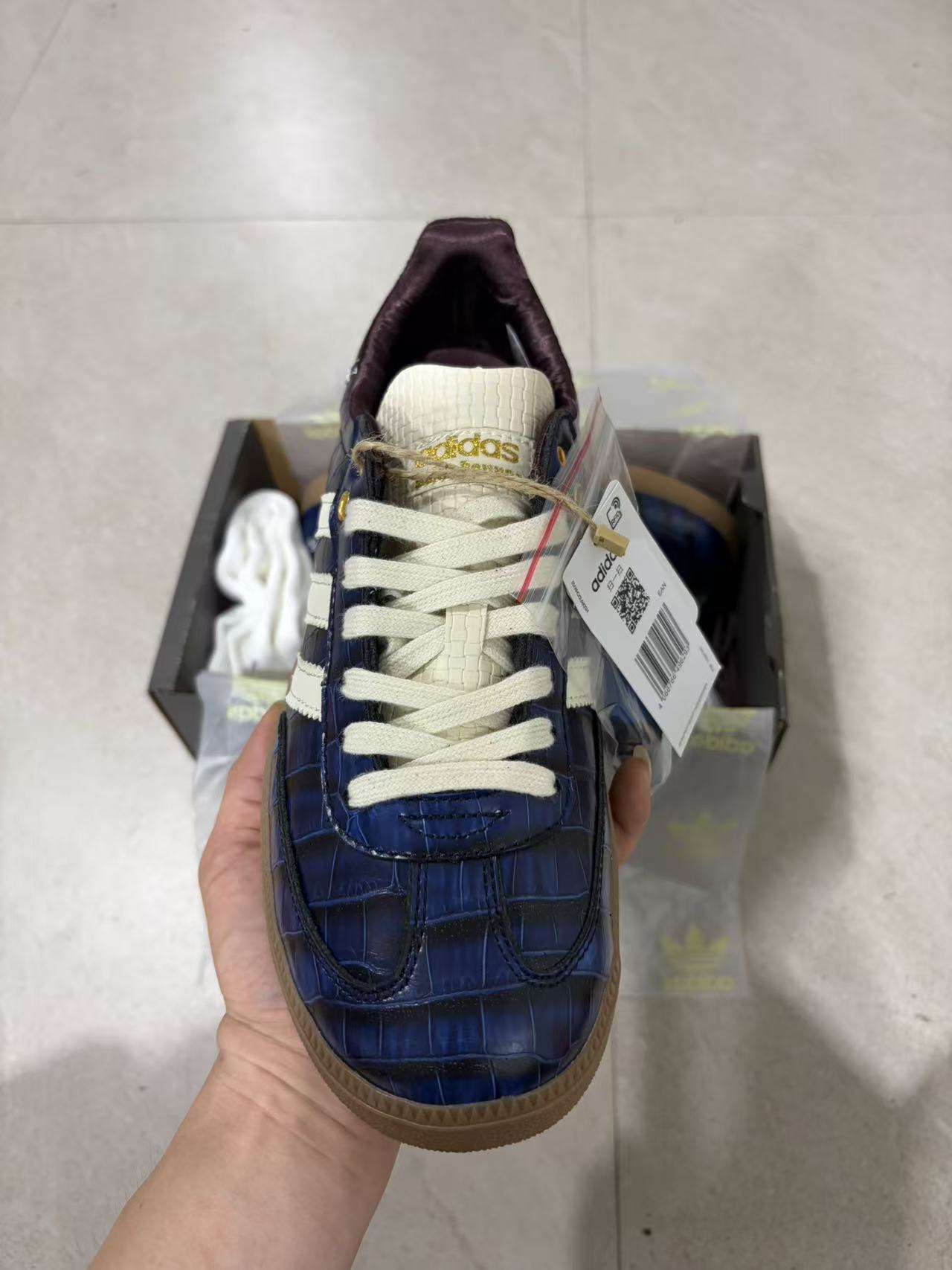 AD x Wales Bonner Samba Navy Croc