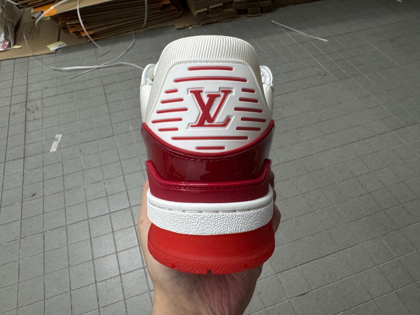 Trainer White and Red