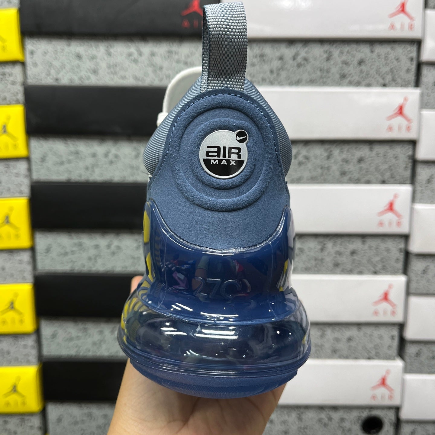 Air Max 270 Premium Football Grey Work Blue