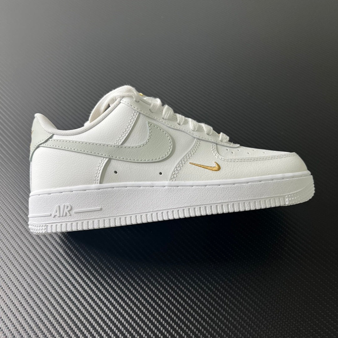 AF1 White Grey Gold