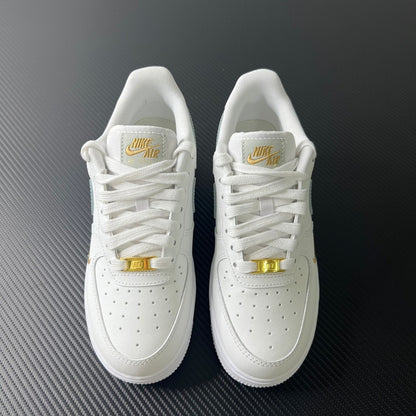 AF1 White Grey Gold