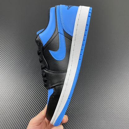AJ1 Low  Black-White-Game Royal