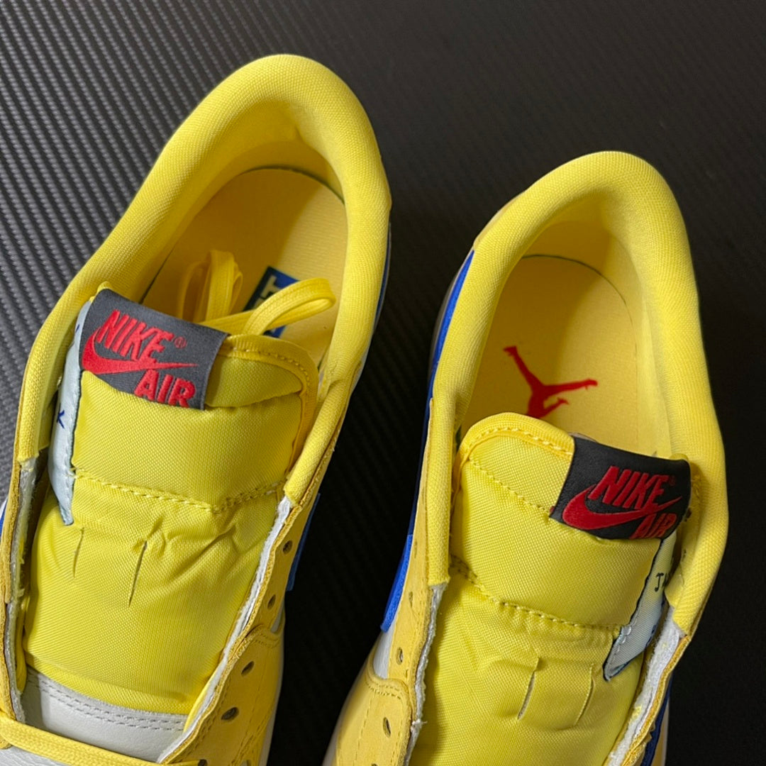 AJ1 Travis Canary