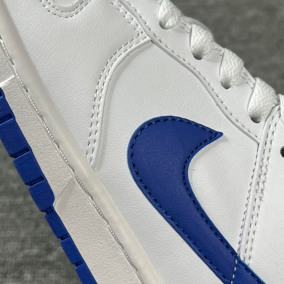 Dunk White and Blue