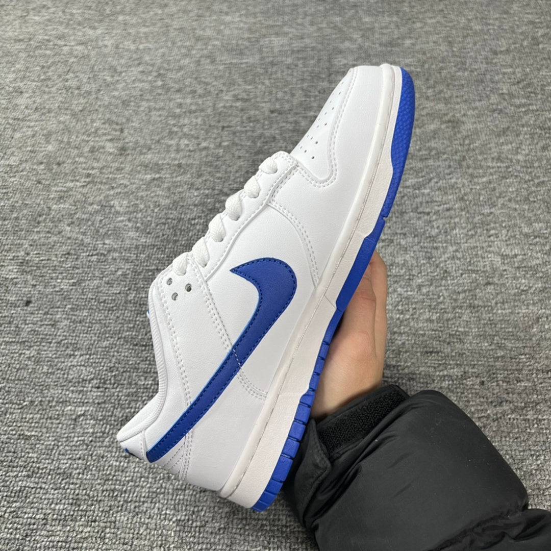 Dunk White and Blue