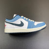 AJ1 Low White/University Blue/Black