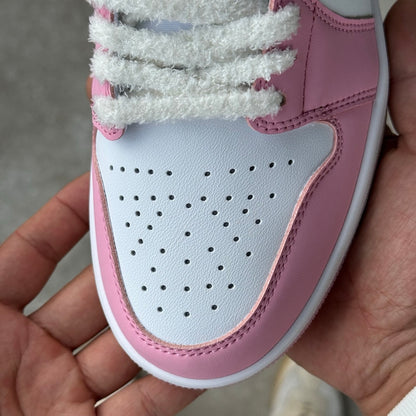 AJ1 Low Pink And White