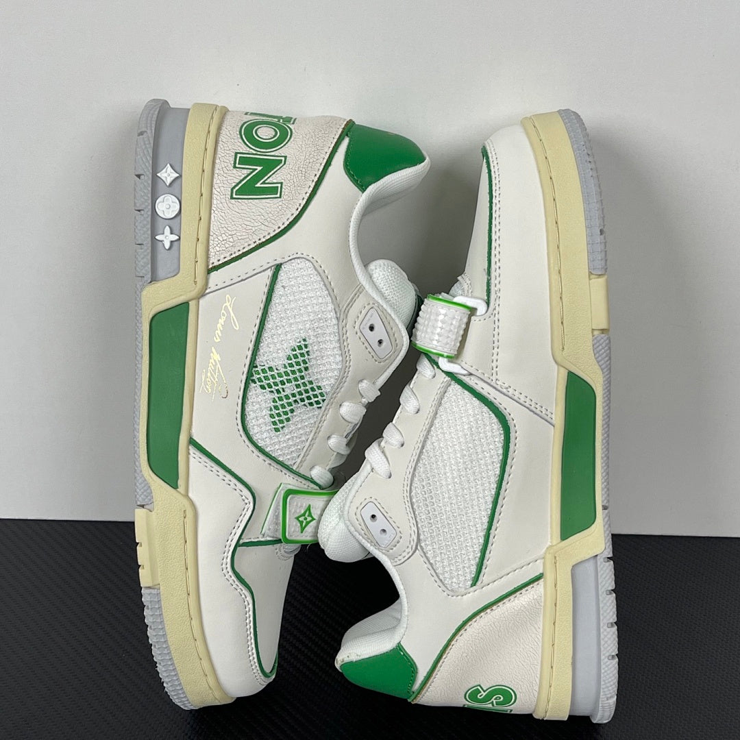 Trainer Green and White