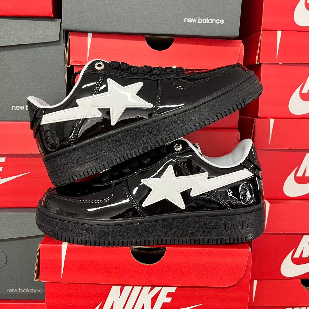 Bape STA Low #2 Black Patent