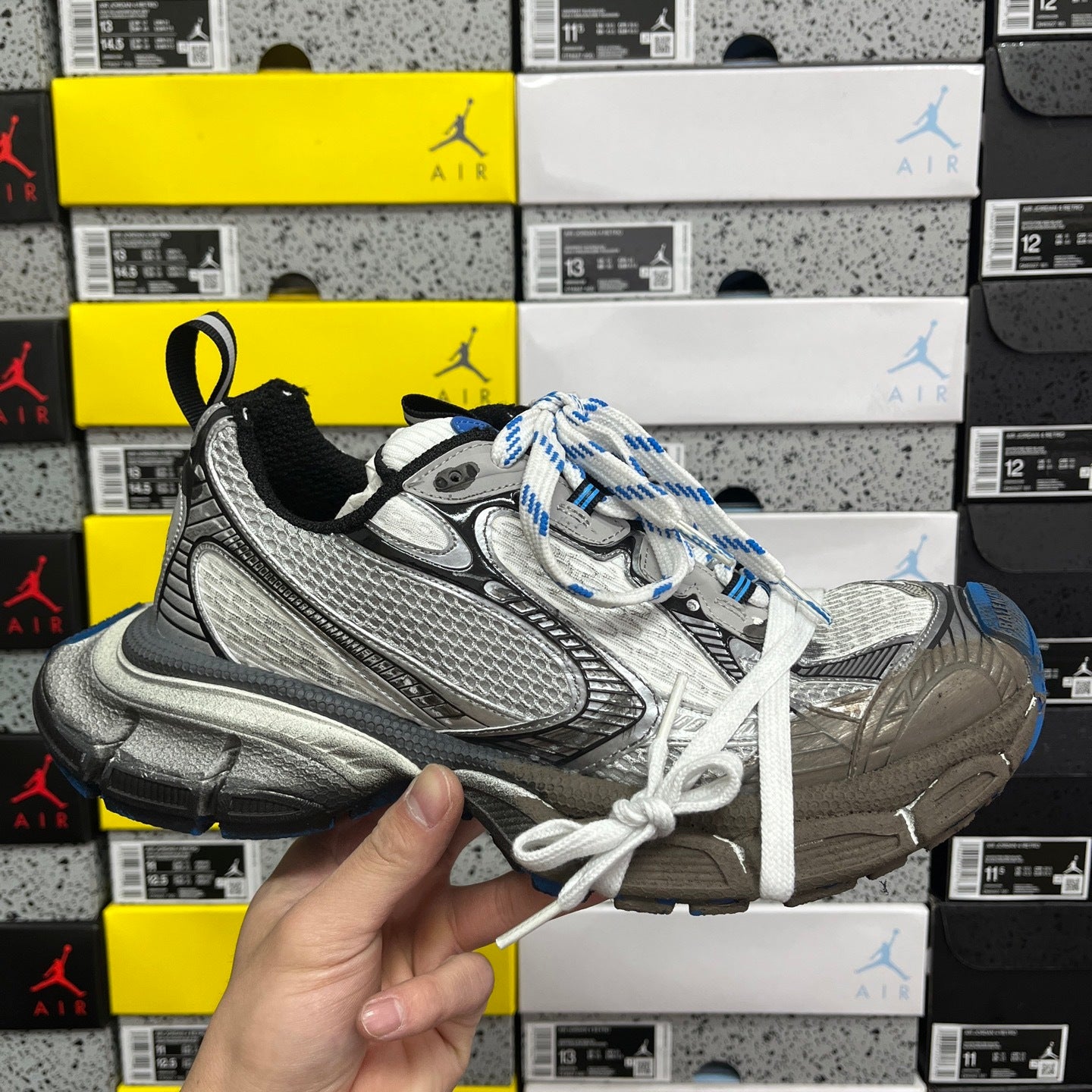 BLG 3XL Grey/Blue/White