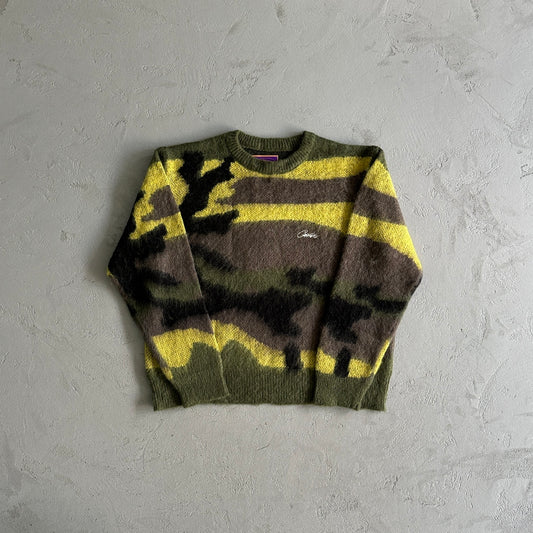 Mohair Camo Knitted Jumper