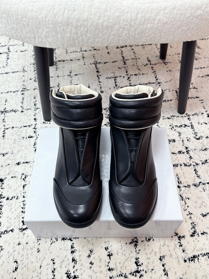 Maison High Black Lether