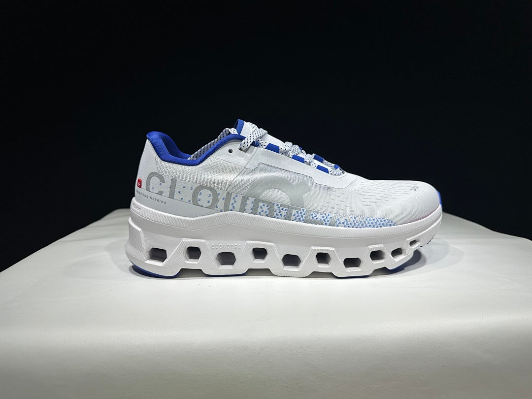 Cloudmonster White/Blue