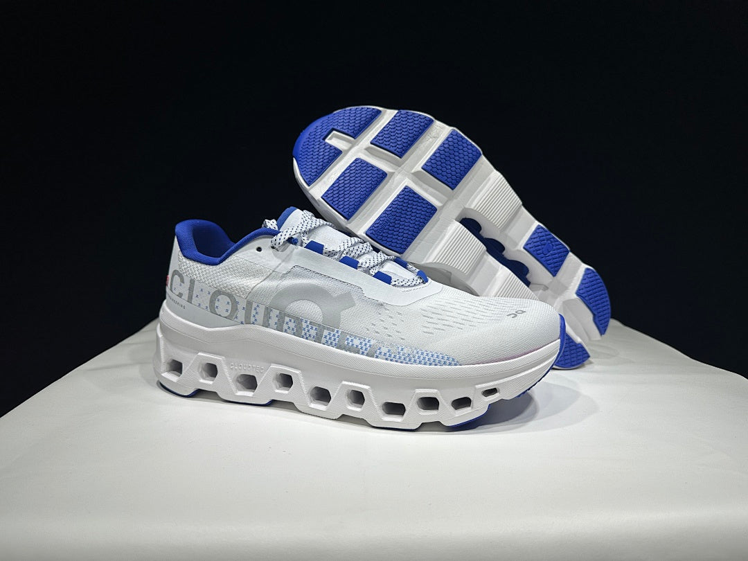Cloudmonster White/Blue