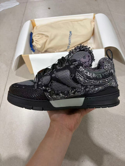 Skate Black Swarovski Monogran