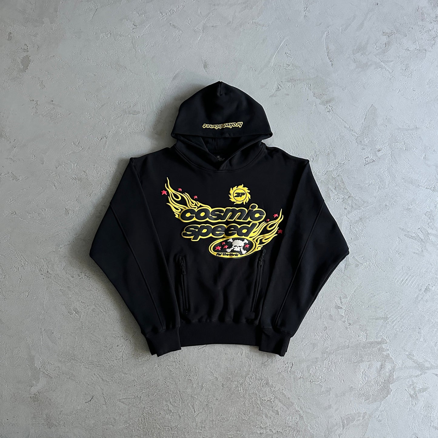 cosmic speed midnight black hoodie