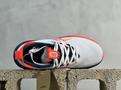 GEL-NIMBUS 28 White/Deep Blue/Orange