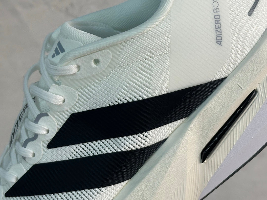 Adizero Boston 13 White Black