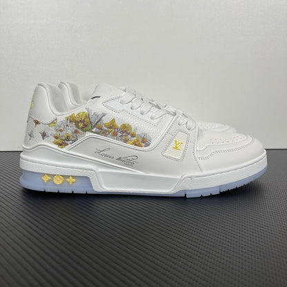 Trainer White and Flowers