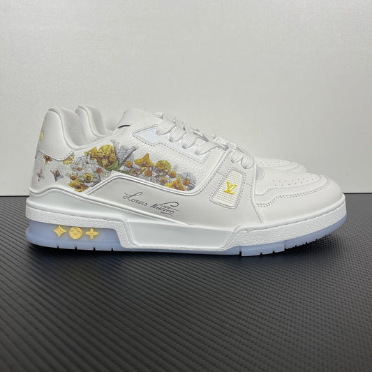 Trainer White and Flowers