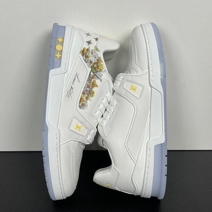 Trainer White and Flowers