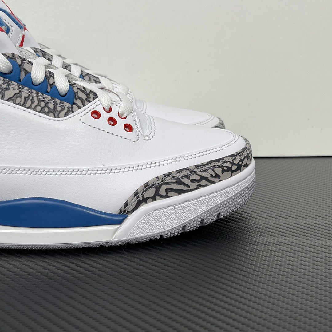 AJ3 White and True Blue