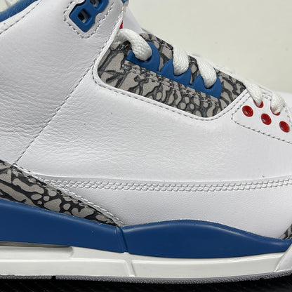 AJ3 White and True Blue