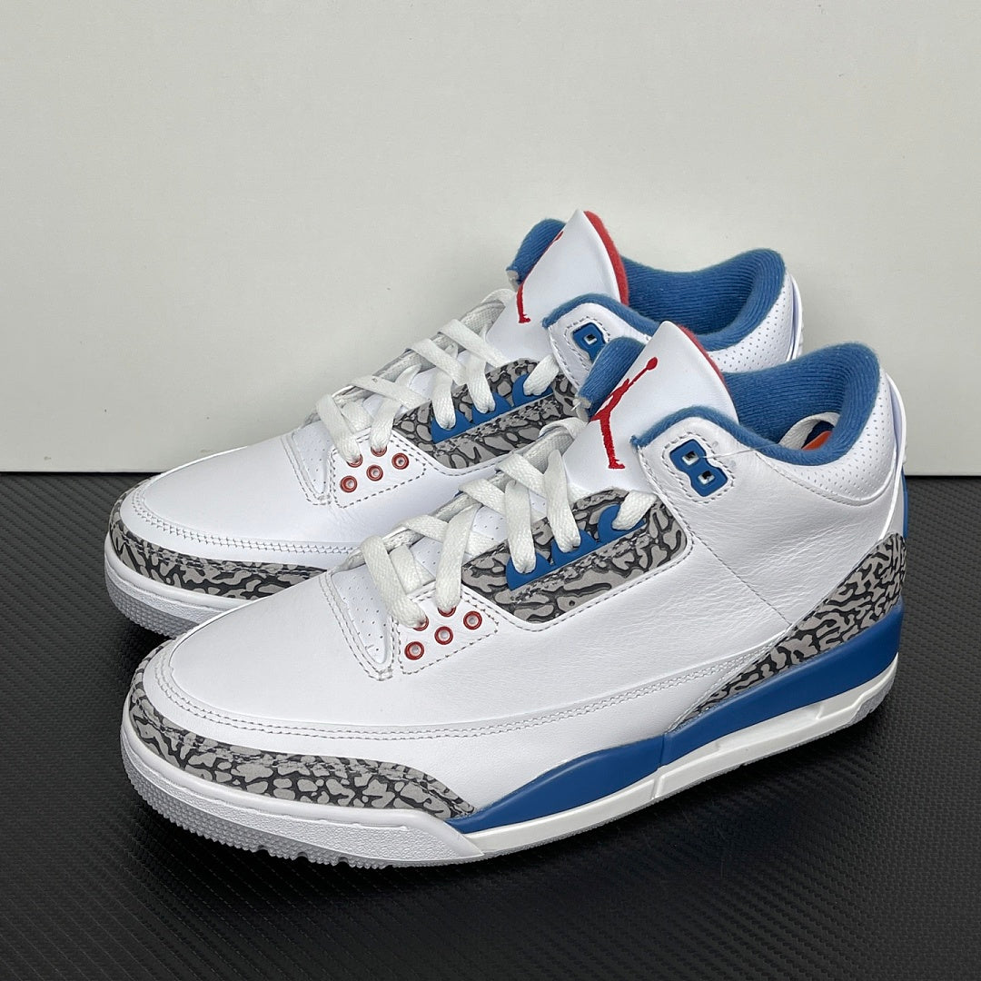 AJ3 White and True Blue