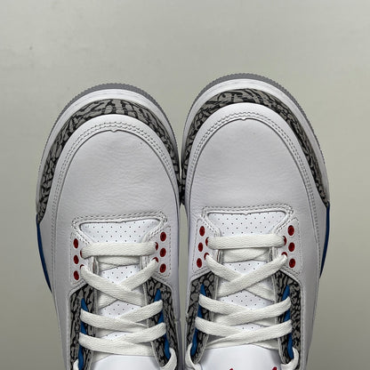AJ3 White and True Blue