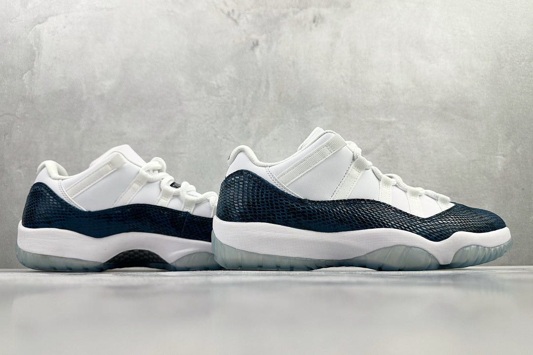 AJ11 Low Black and White