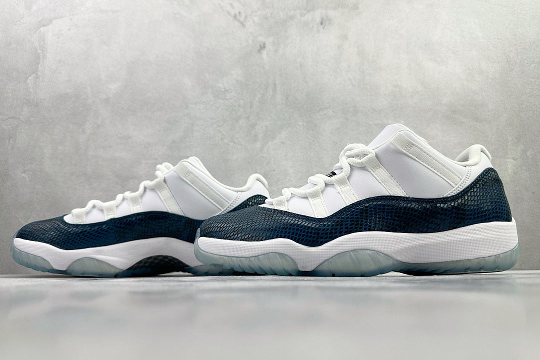 AJ11 Low Black and White