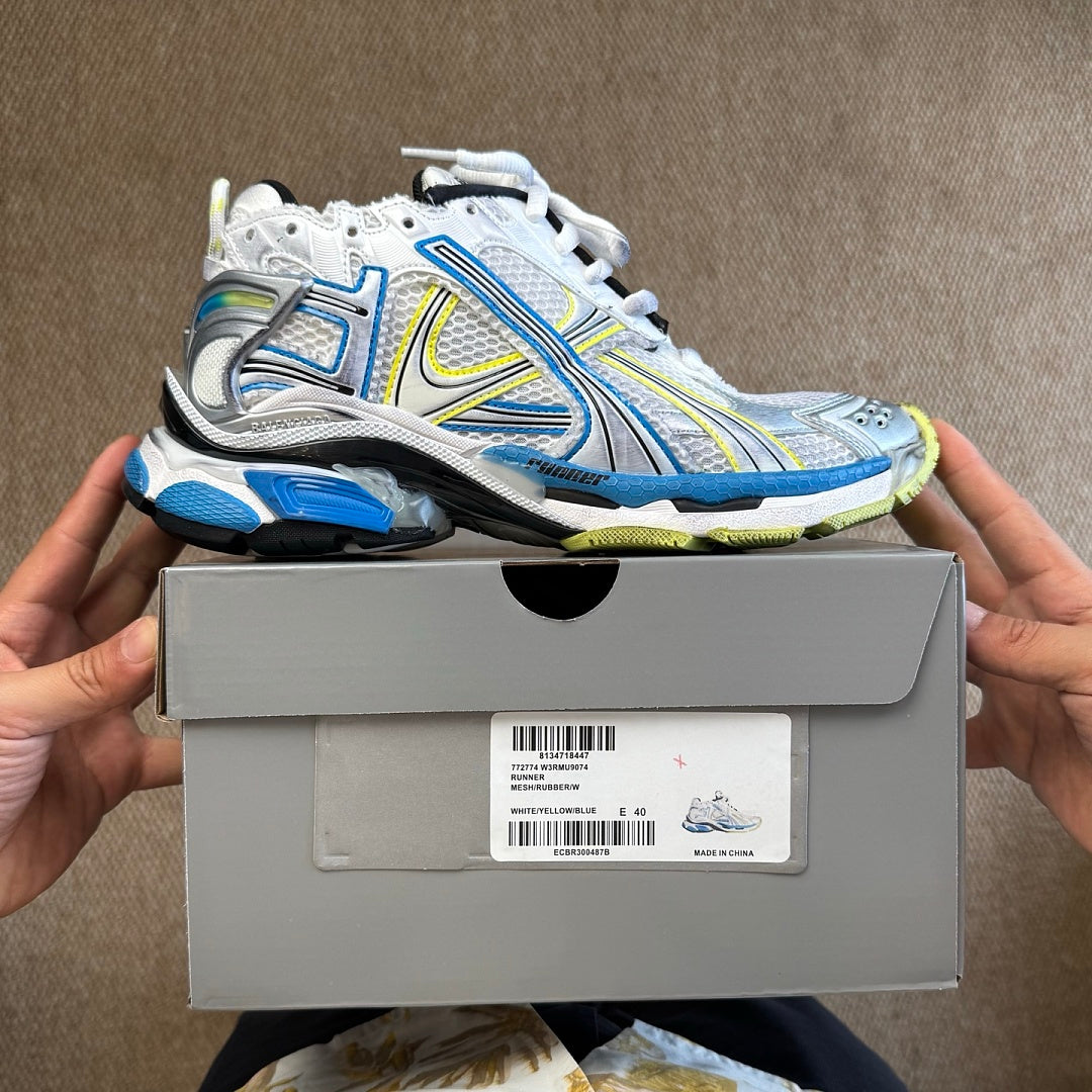 BLG Runner White/Black/Blue/Yellow