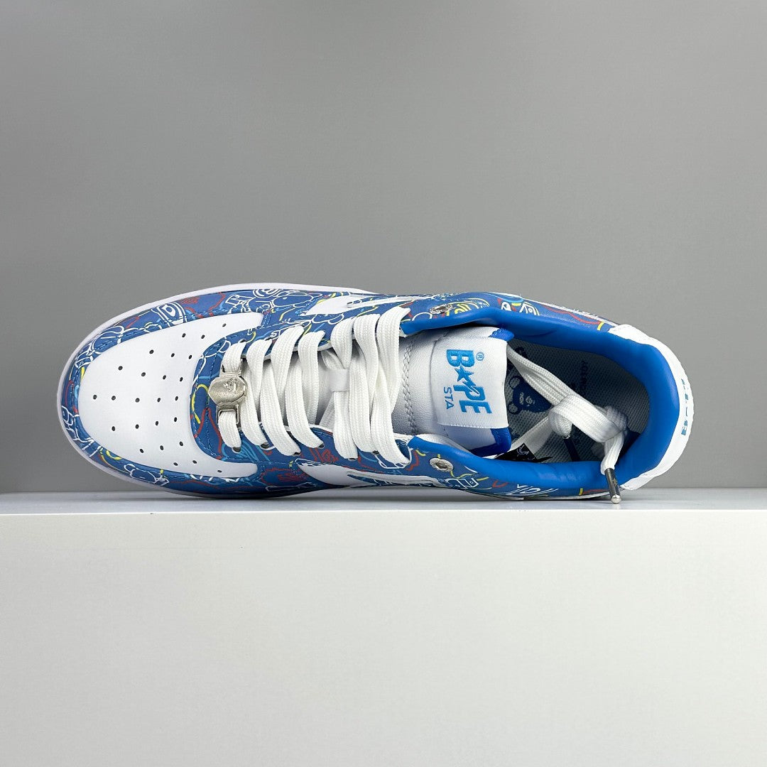 Bape STA Low Medicom Toy Bearbrick Camo Blue
