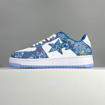 Bape STA Low Medicom Toy Bearbrick Camo Blue