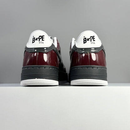 Bape STA Low Burgundy/Grey