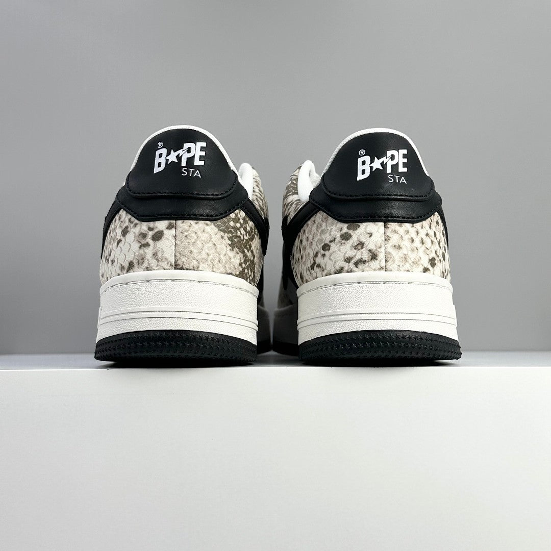 Bape STA Low Beige Snakeskin